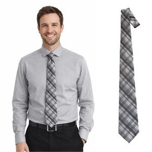 Pierre Cardin Blue and Gray Plaid Tie
🔥% bundle of 3, 5, 10, 15 or 20 ties